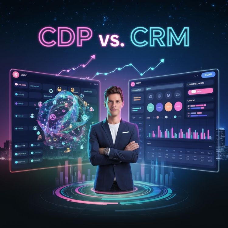 cover art for CDP vs. CRM: The Startup Founder’s Playbook for Data-Driven Growth