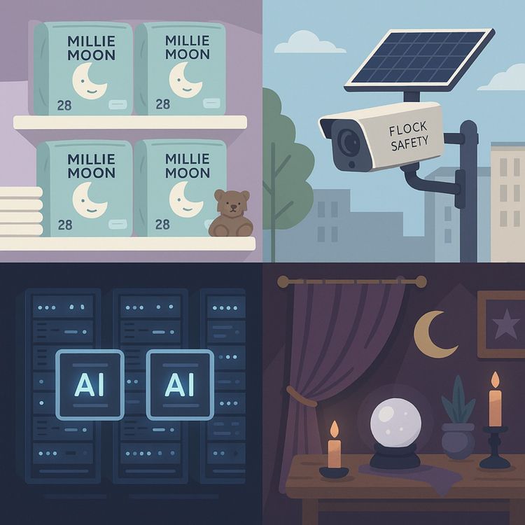 cover art for Flock Safety, Millie Moon, Hyperscalers, and Whimsigoth Are Trending