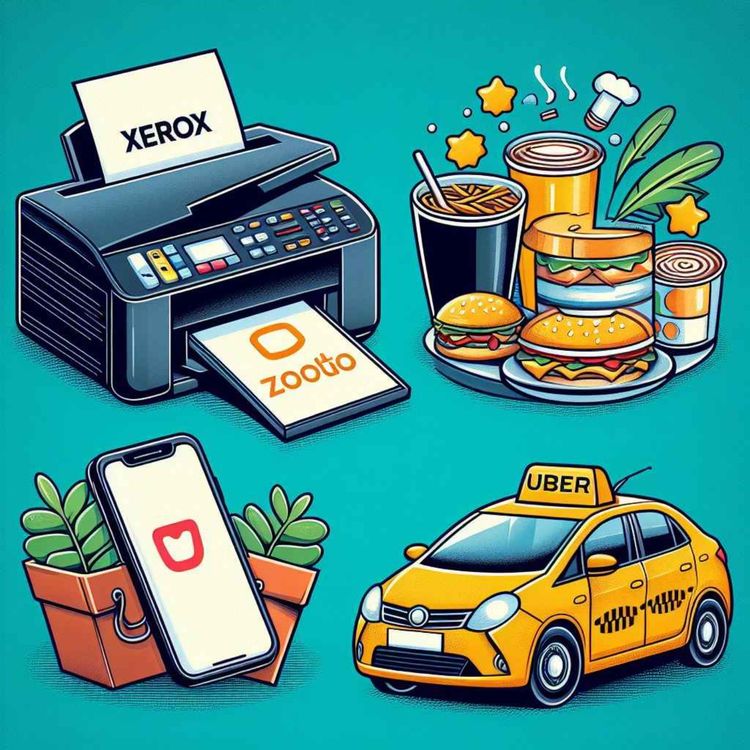 cover art for How brands ( Uber, Xerox, Zomato ) created their brand identity?