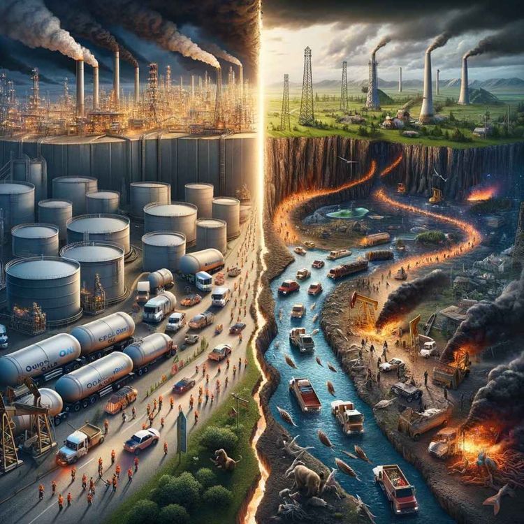 cover art for The problem with oil Policies - will we ever reach net zero?
