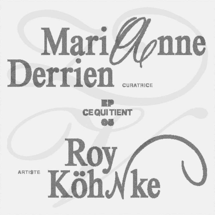 cover art for Marianne Derrien & Roy Köhnke : Ce qui tient