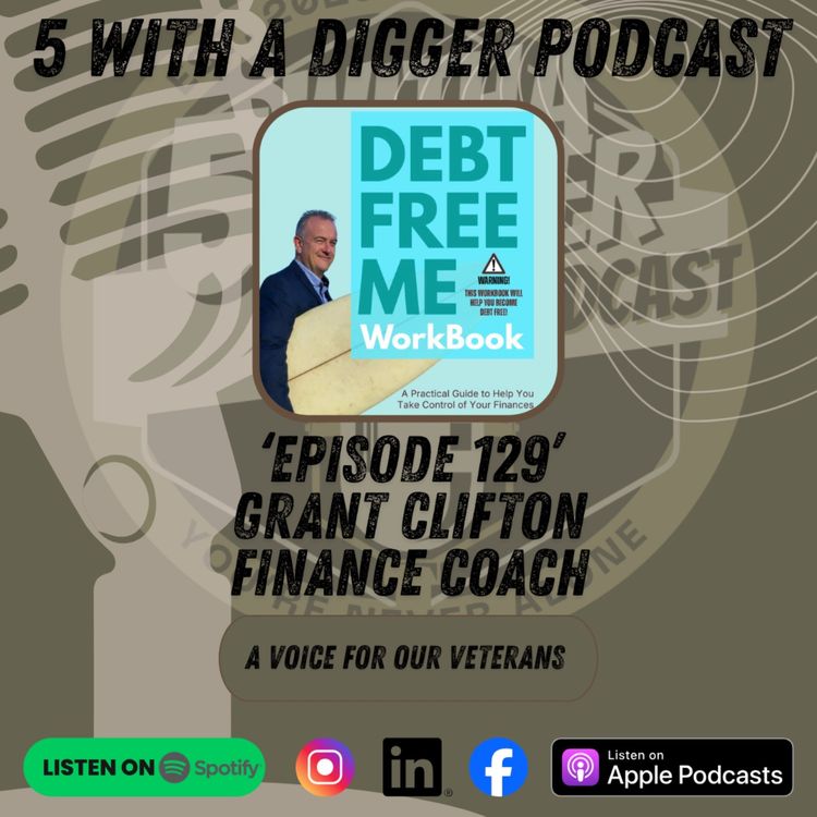 cover art for 5 With A Digger. Grant Clifton.