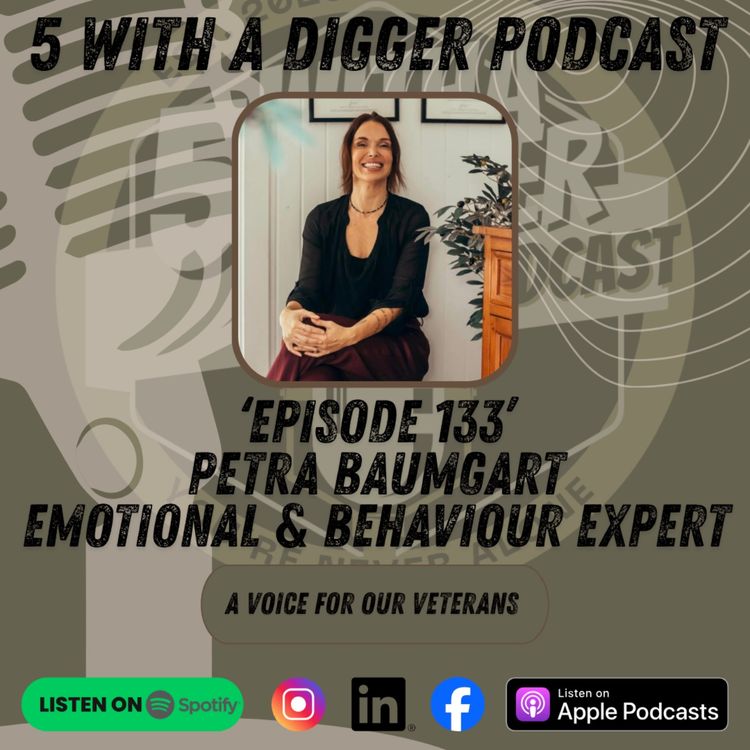 cover art for 5 With A Digger. Petra Baumgart. Emotional & Behaviour Expert.