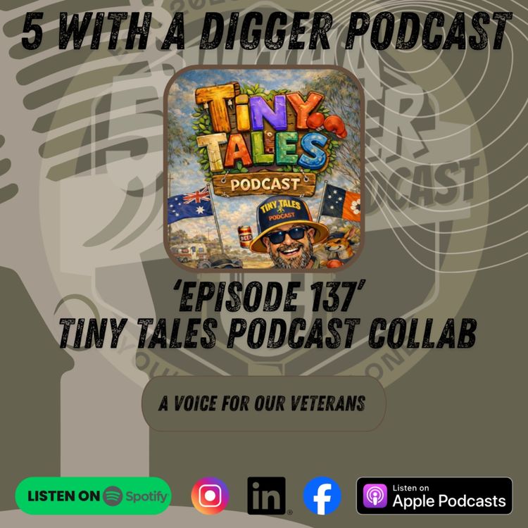 cover art for 5 With A Digger. Tiny Tales Podcast Collab.