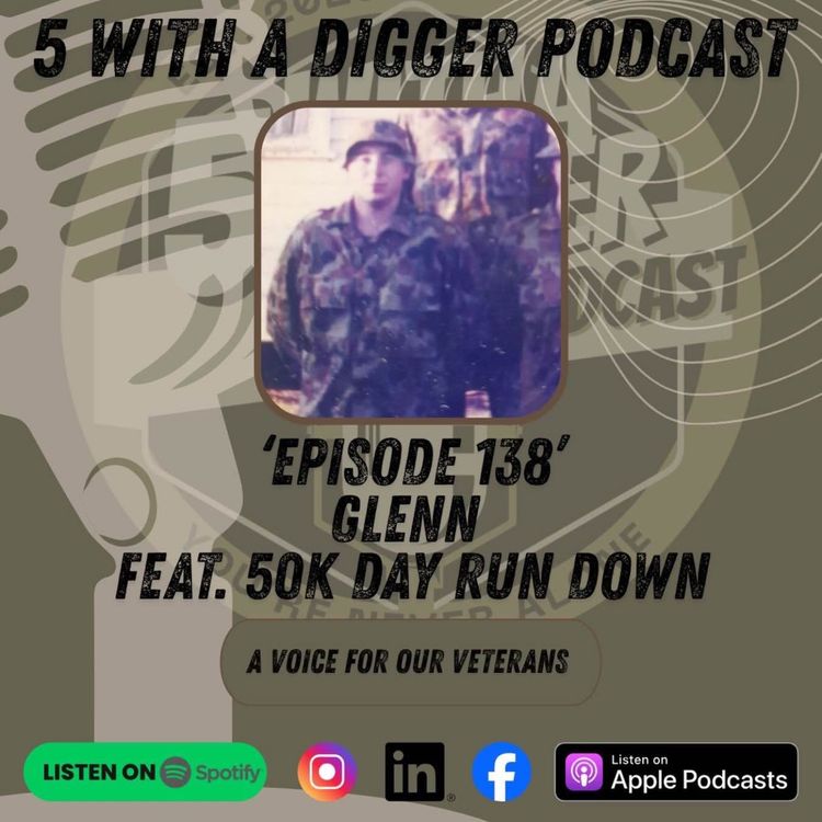 cover art for 5 With A Digger. Glenn Feat. 50K Day Run Down.