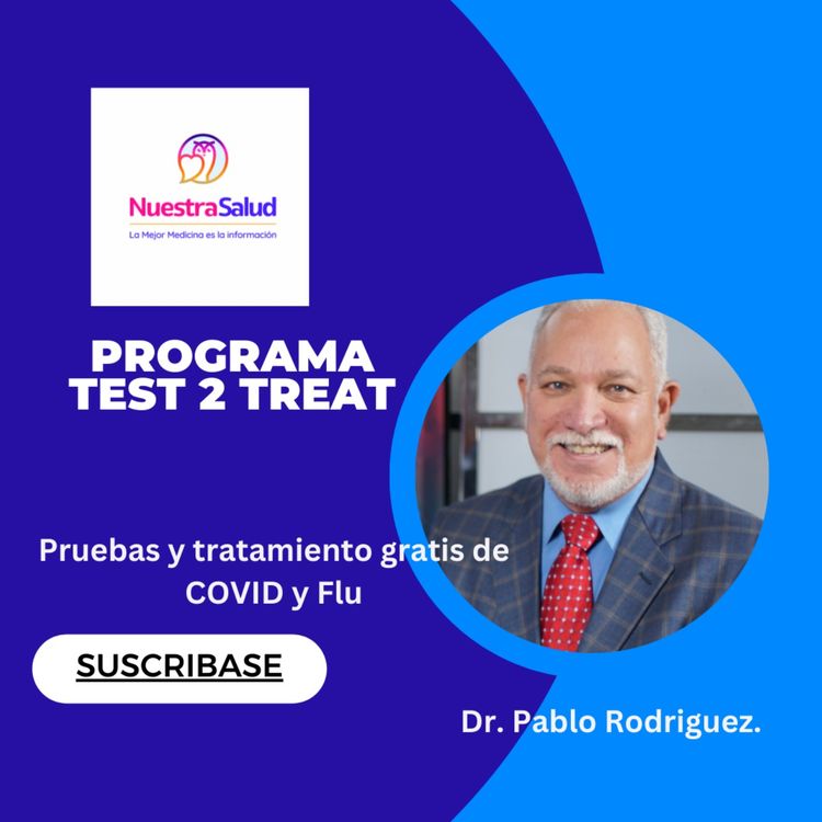 cover art for Pruebas y tratamiento gratis de COVID y Flu- Test2Treat