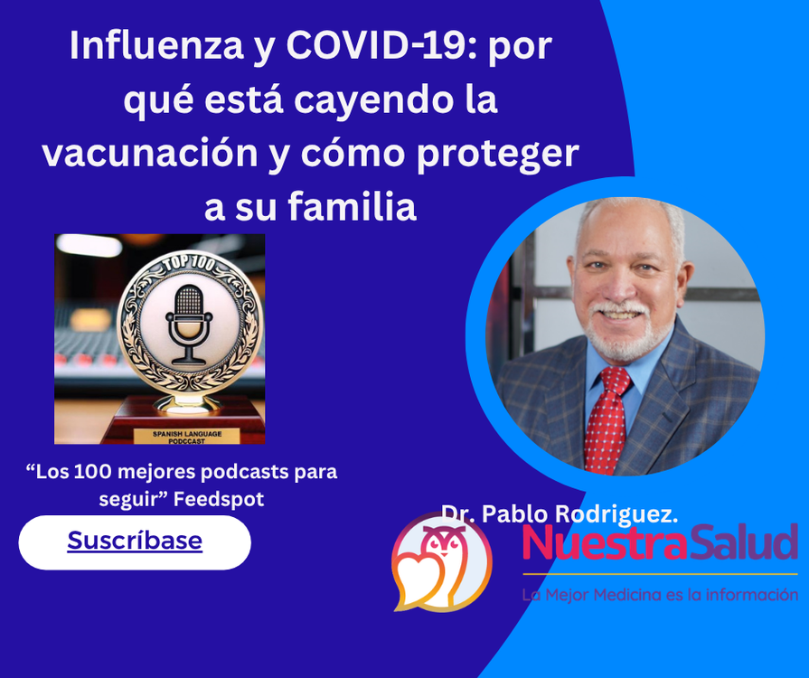 cover art for Influenza y COVID-19: por qué está cayendo la vacunación y cómo proteger a su familia
