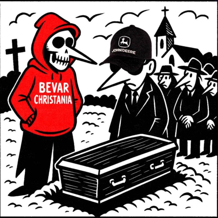 cover art for 40. Livepodcast fra begravelsen til Charlie Kirk. Om drapet på Charlie Kirk. Drap, den ultimate kansellering. En nekrolog over Charlie Kirk, med det gode, det onde og det grusomme. Kanselleringene av Amrit Kaur og Simen Sandelien. Kanselleringskultur.