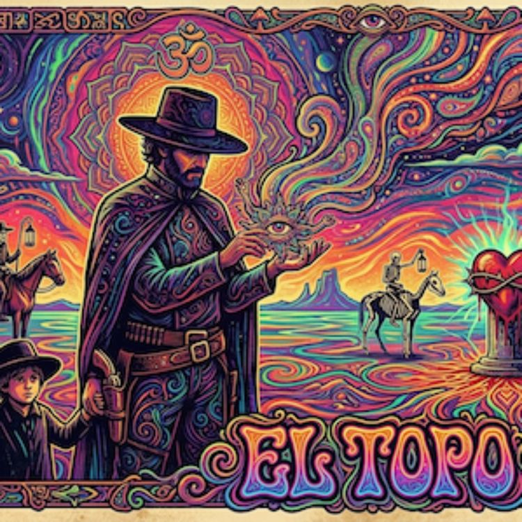 cover art for 57. El Topo. Preview of A Monologue into the Void: Cult Movies. Solo episode in English. Fritenkerens Filmkvarter.