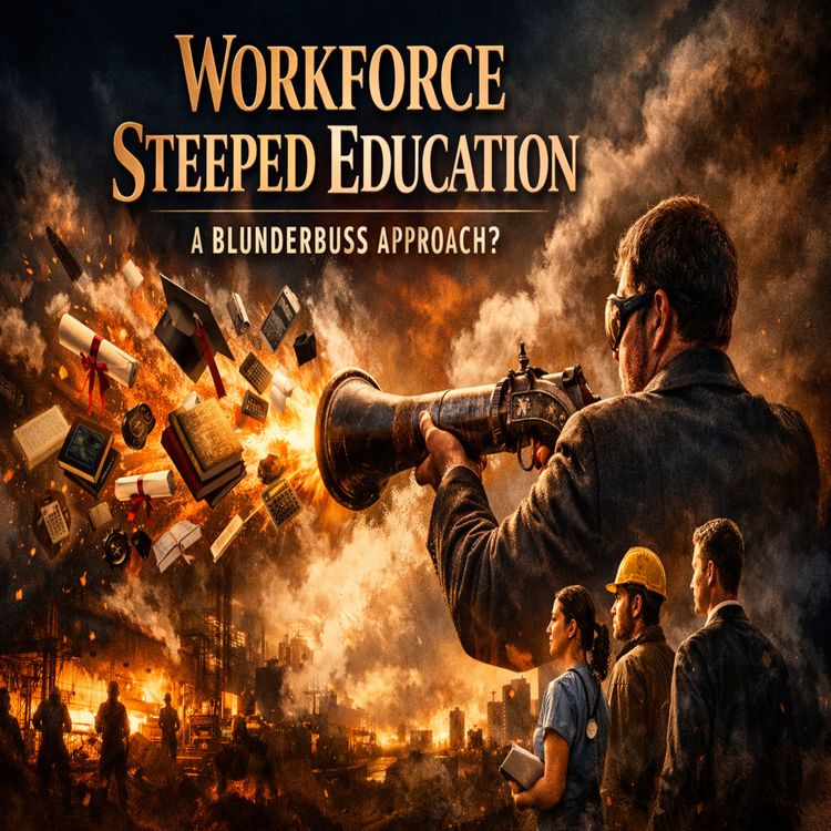 cover art for Workforce Steeped Education: A Blunderbuss Approach?