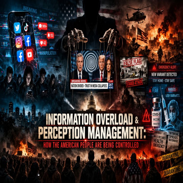 cover art for Information Overload & Perception Management: How The American People Are Being Controlled