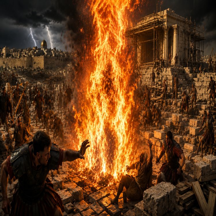 cover art for Fire From Below: How Attempts To Rebuild The Temple In Jerusalem Were Thwarted & For Good Reason!