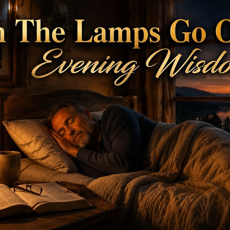 cover art for When The Lamps Go Out: Evening Wisdom