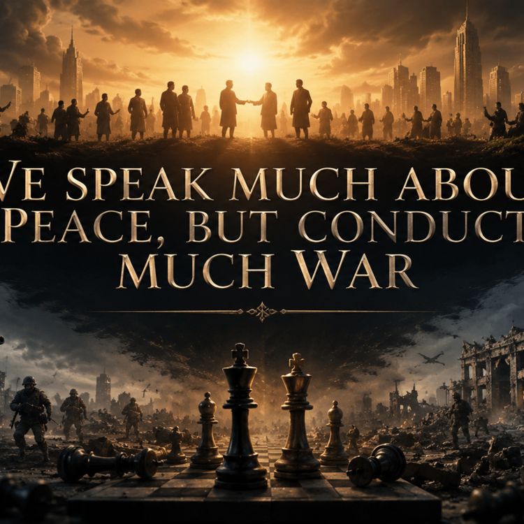 cover art for We Speak Much About Peace, But Conduct Much War