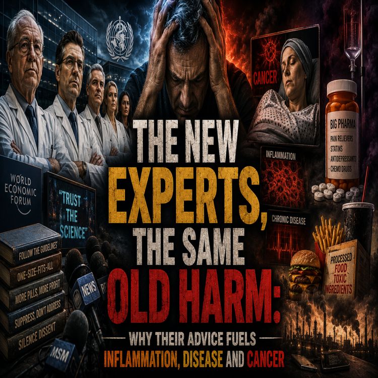 cover art for The New Experts, The Same Old Harm: Why Their Advice Fuels Inflammation, Disease & Cancer