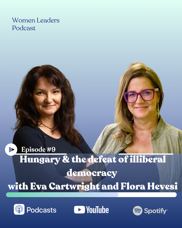 cover art for Hungary and the defeat of illiberal democracy with Eva Cartwright and Flora Hevesi