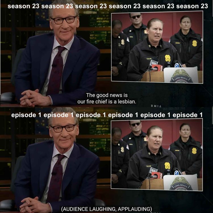 cover art for Real Time s23e1 - Looting DEI from my Woke Fire Department feat John Hastings