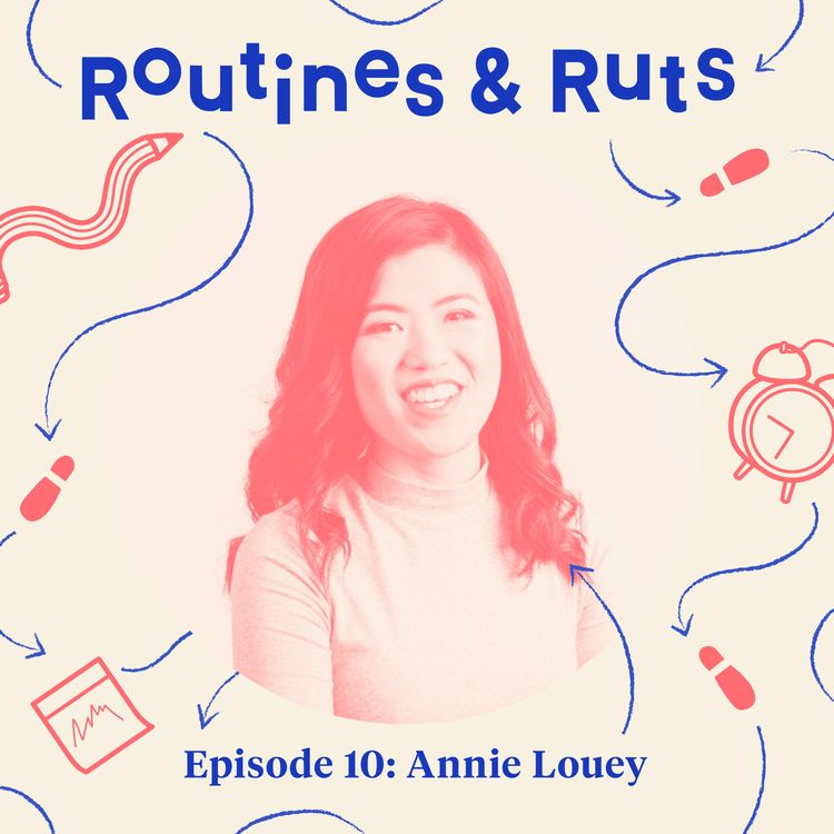 cover art for Annie Louey on building a career in comedy and finding motivation within yourself