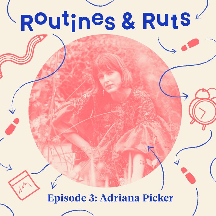 cover art for Adriana Picker on burnout and mundane self-care practices