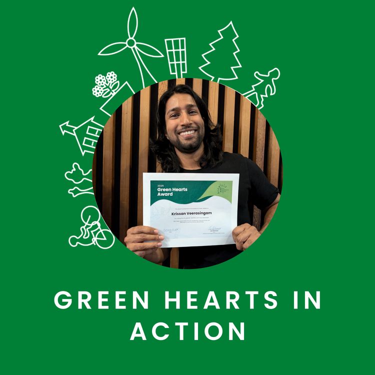cover art for Episode 7 | Krissan Veerasingam |  2025 Green Hearts Award Winner