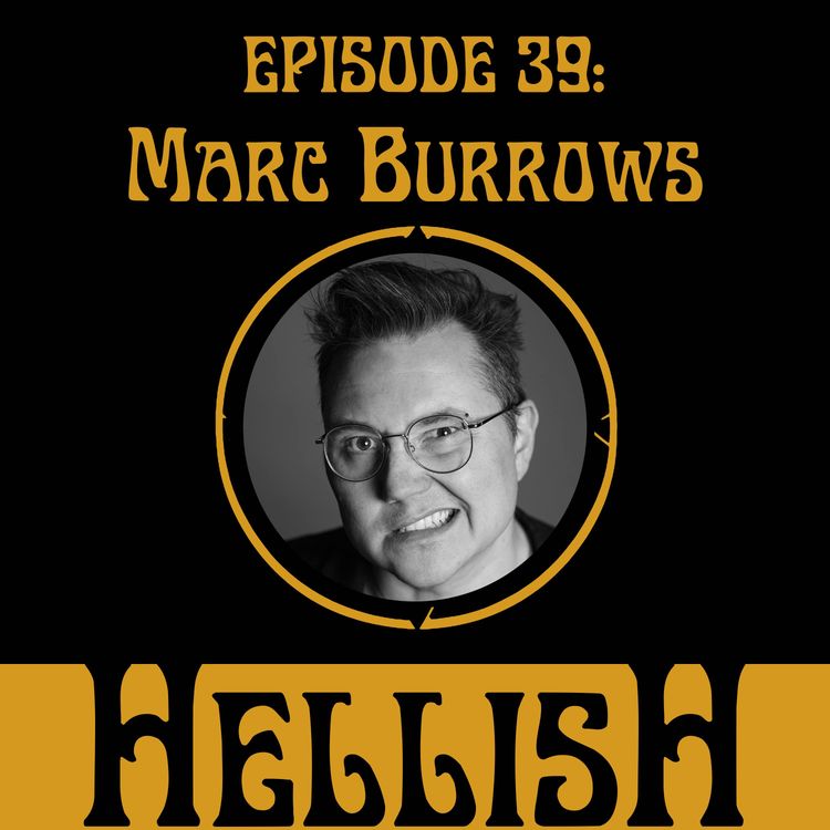 cover art for Marc Burrows, writer-comic-musician
