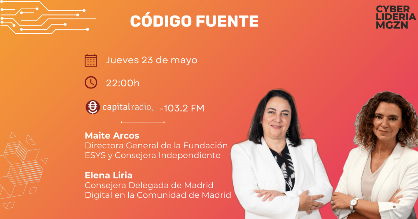 cover art for Código Fuente #08  Maite Arcos (Fundación ESYS) & Elena Liria (Comunidad de Madrid)