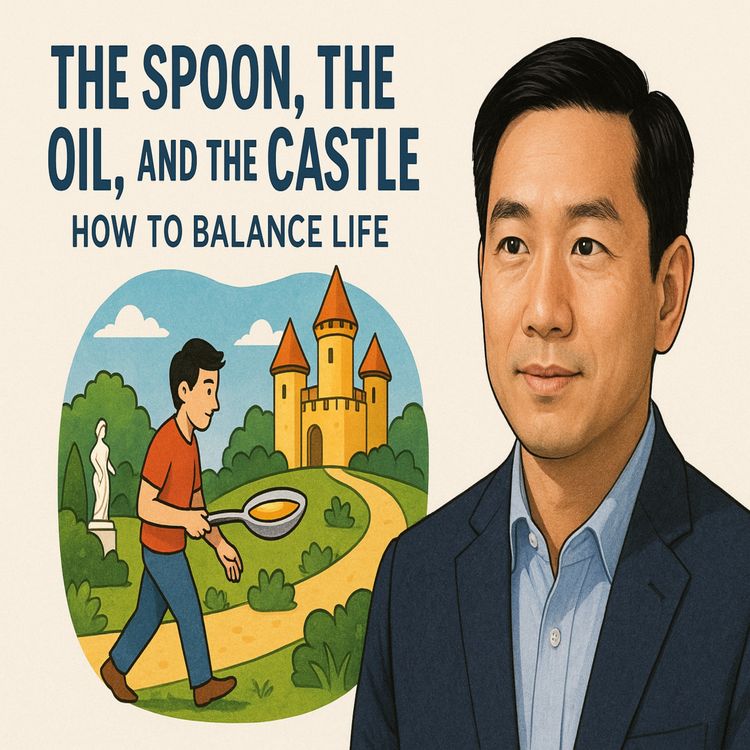 cover art for The Spoon and the Oil: Life's Balance Between Achievement and Fulfillment