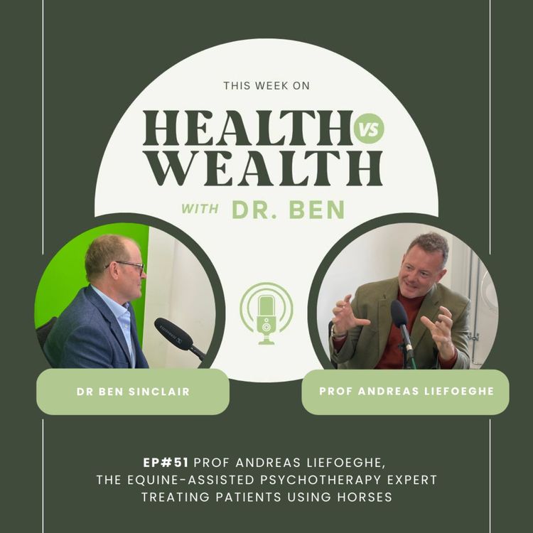 cover art for Prof Andreas Liefoeghe,  the Equine-Assisted Psychotherapy expert treating patients using horses