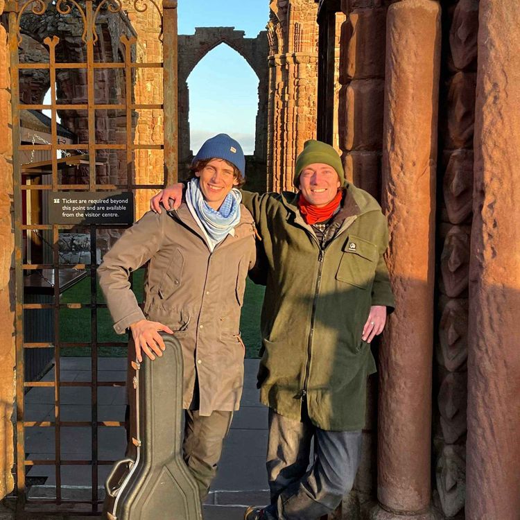 cover art for The Brothers Gillespie walking to Holy Island