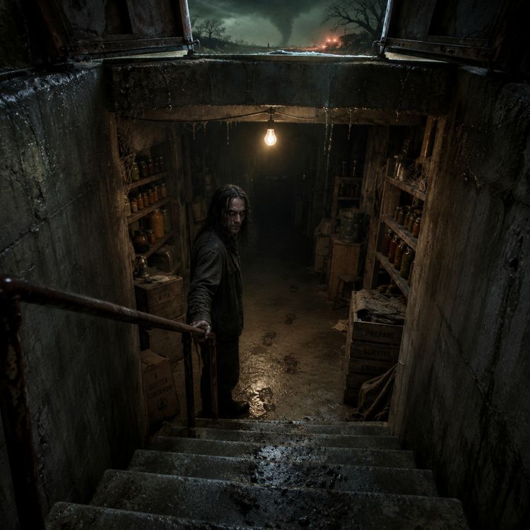 cover art for 4 Scary Storm Cellar Horror Stories