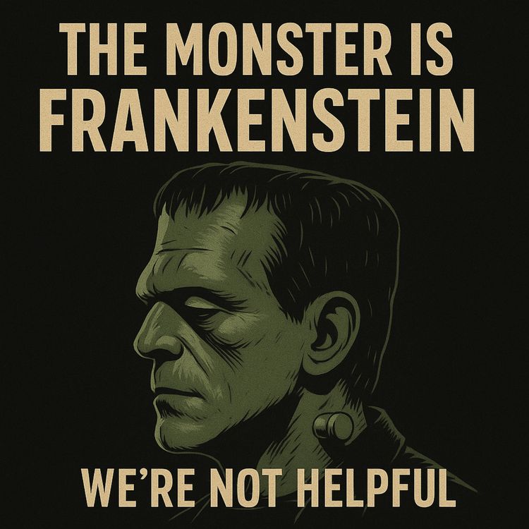 cover art for Episode 44: The Monster is Frankenstein
