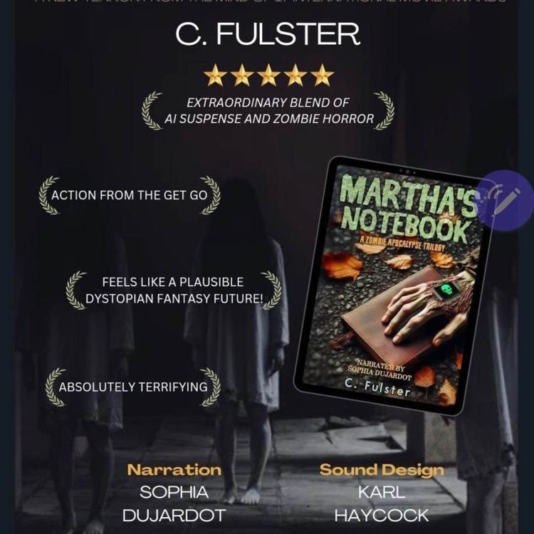 cover art for AI ZOMBIE?! Martha’s Notebook: Special Guest Karl Haycock, Sophia Dujardot, and Curtis Fulster