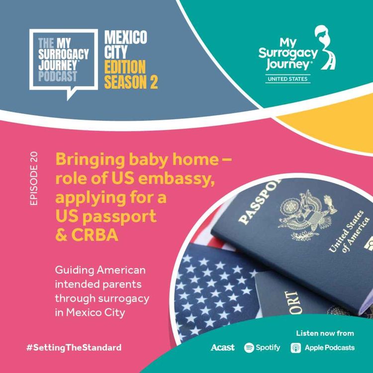 cover art for S2, Ep 20 - Bringing baby home - role of the US embassy, applying for a US passport & CRBA