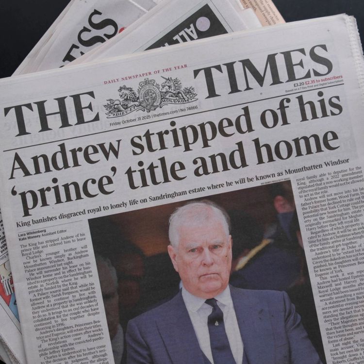 cover art for Andrew, Epstein and the royal story of 2025