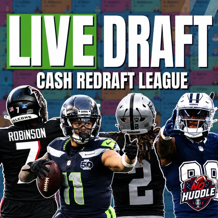 cover art for LIVE Sleeper Draft: Every Pick Costs Real Cash | NFL Fantasy Football 2026