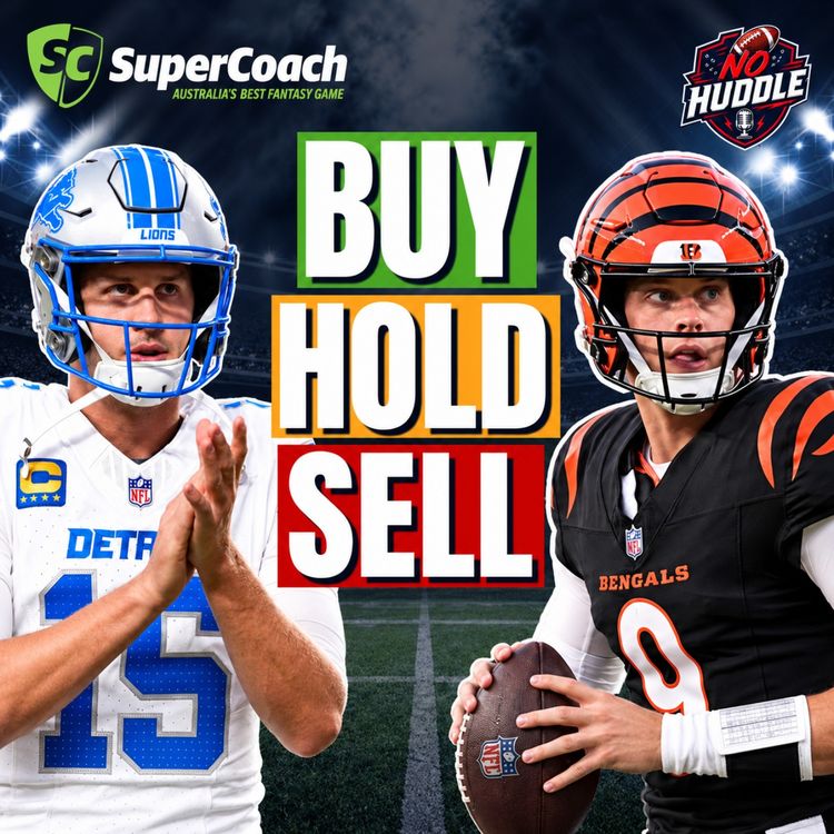 cover art for Goff or Burrow?! 🦁🐯Trade Talk + Captains Huddle Week 7 | NFL SuperCoach 2026
