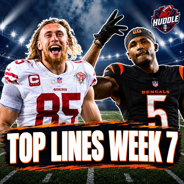 cover art for Our BEST Plays for Week 7 - NFL Early Lines | No Huddle Punt Show 2026
