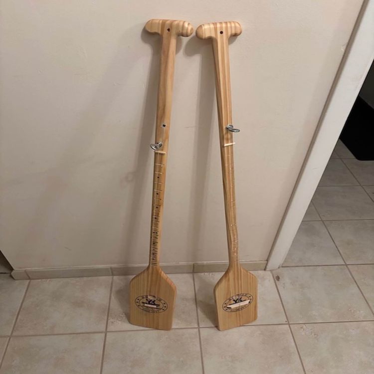 cover art for Blues on acoustic boat paddle guitar