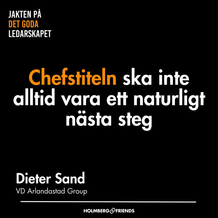 cover art for Chefstiteln ska inte alltid vara ett naturligt steg - Dieter Sand