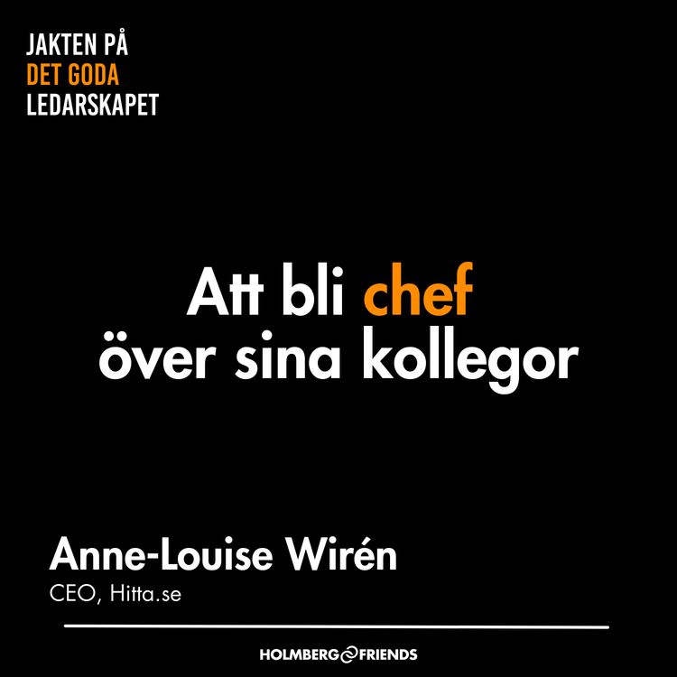 cover art for Att bli chef över sina kollegor - Anne-Louise Wirén