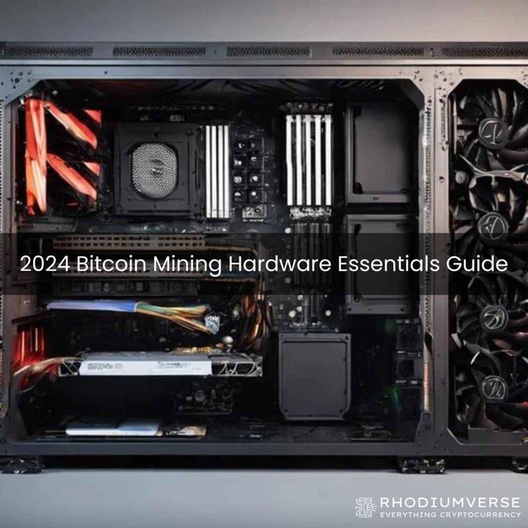 cover art for 2024 Bitcoin Mining Hardware Essentials Guide