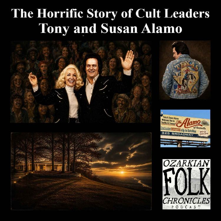 cover art for Episode 124: Co-host Kylee Cole recalls the horrific story of cult-leaders Tony and Susan Alamo