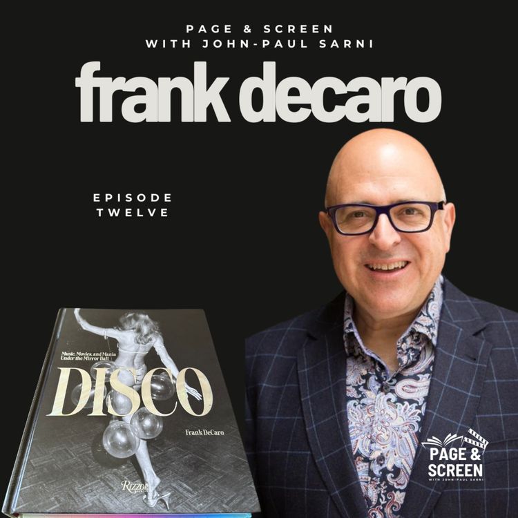 cover art for DISCO: MUSIC, MOVIES, AND MANIA UNDER THE MIRROR BALL with Frank DeCaro