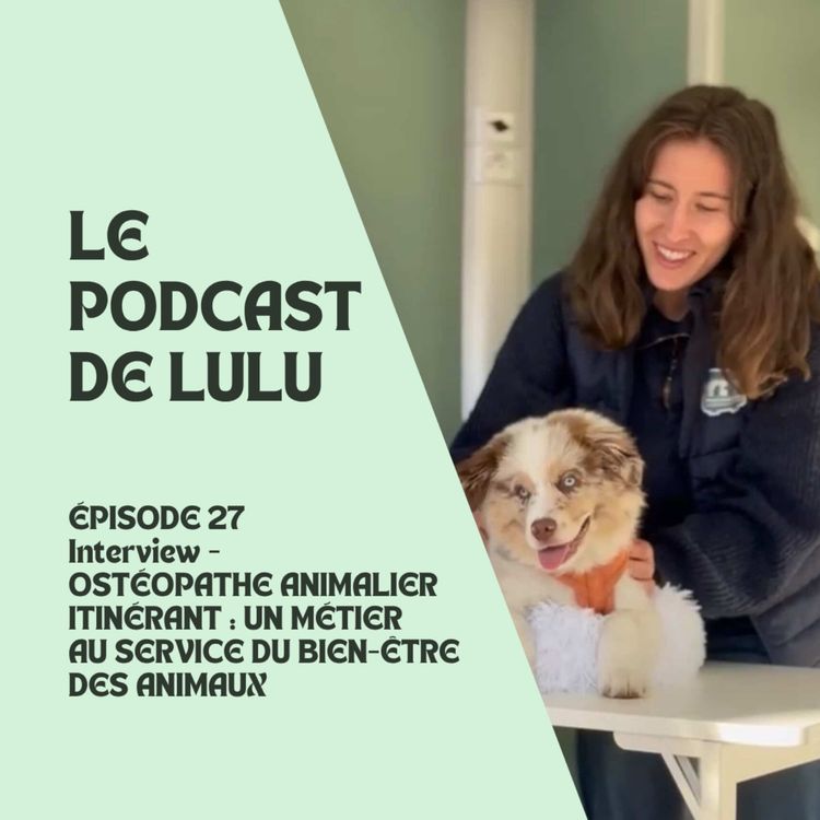 cover art for OSTÉOPATHE ANIMALIER ITINÉRANT : UN MÉTIER AU SERVICE DU BIEN-ÊTRE DES ANIMAUX - ÉPISODE 27 - LE PODCAST DE LULU
