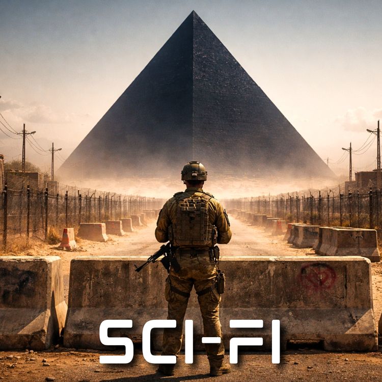 cover art for A Black Pyramid Landed In The Mojave Desert. Inside Was A Dark Secret | Sci-Fi Creepypasta