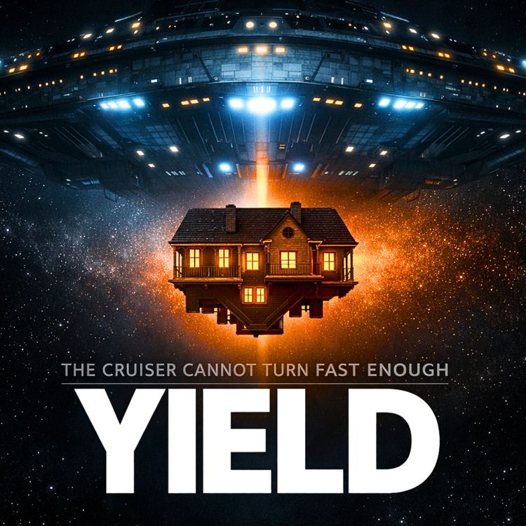 cover art for An Upside-Down House Docked With Our Luxury Liner And Strange Salesmen Boarded Our Ship | Sci-Fi