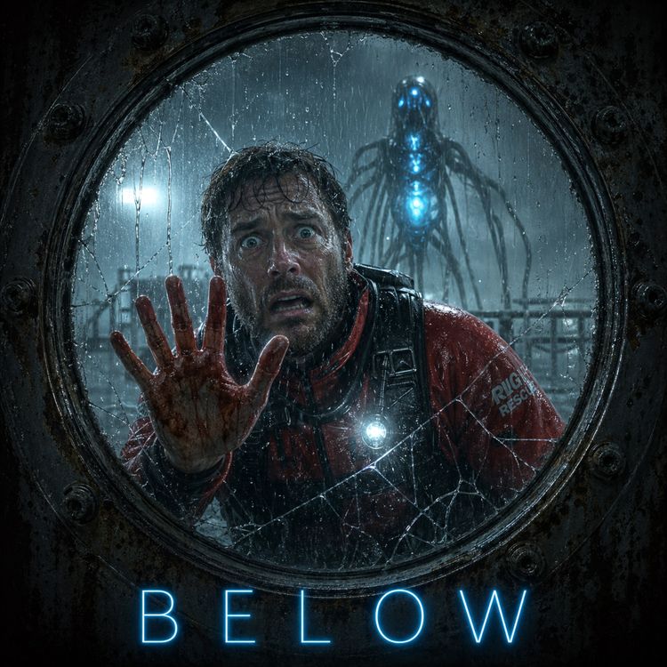 cover art for An Alien Predator Is Hunting Rescue Swimmers On A Sinking Oil Rig | Sci-Fi Story