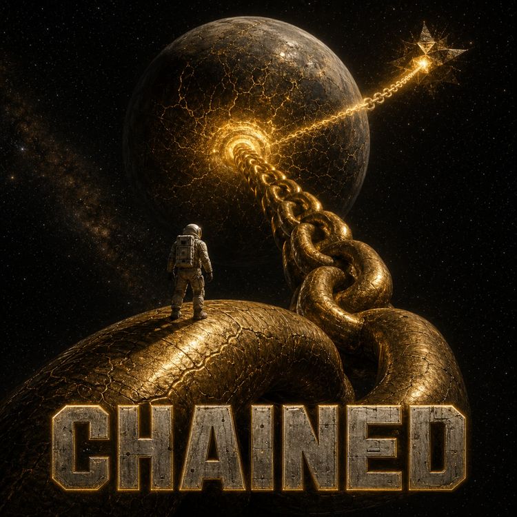 cover art for We Found A Solar System Where Planets Are Chained In Place | Sci-Fi Story