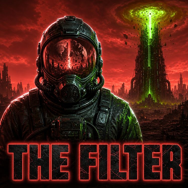 cover art for An Alien Red Filter Is Hiding The Moon. It Is Being Dismantled | Sci-Fi
