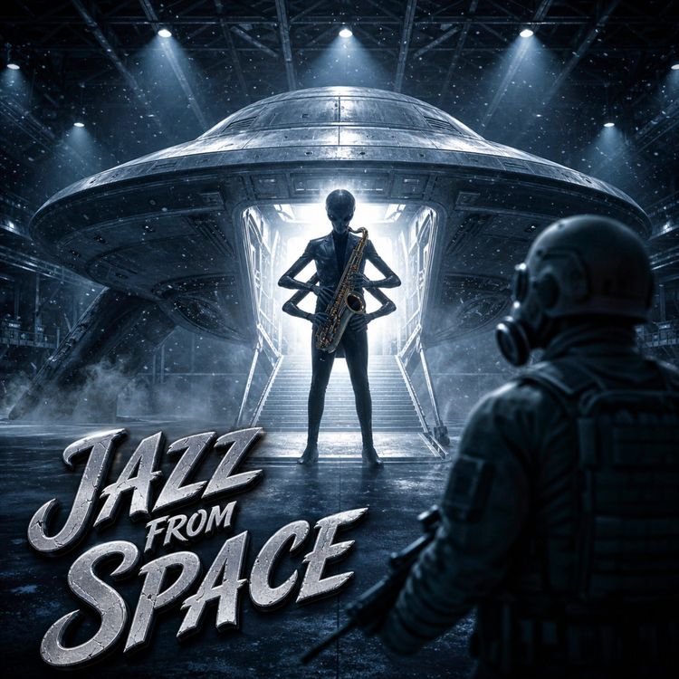 cover art for A Saucer Crashed On Earth. The Aliens Inside Were A Missing 1950s Jazz Band | Sci-Fi